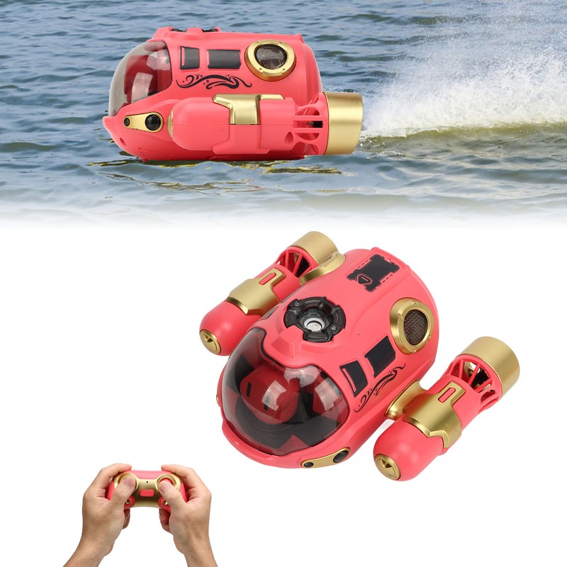 Remote Control Motorboat with 500mah Battery Submarine Spray Gasboat for