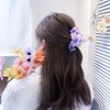 ZSPERKLA Pack of 4 Flower Hair Clips, Cute Acrylic Hair