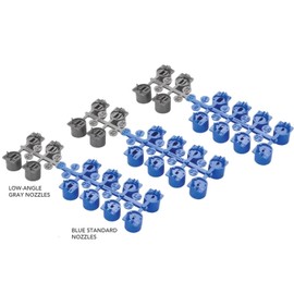 3 Pack of Hunter 782900SP PGP Ultra Nozzle Rack Set, 782900 Blue Nozzles Fit Hunter Rotors, PGP Ultra, and I20 Ultra Sprinkler Heads - with LED Keychain Light