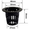 SCGEHA Hydroponic Cultivation Pot Seedling Kit, Pot, Sponge Set, Black,