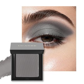 Paleta de sombras de ojos individuales grises, sombras de ojos en polvo mate altamente pigmentadas, paleta de maquillaje profesional resistente al agua y de larga duración