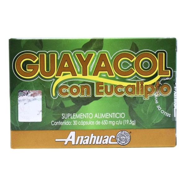 Anahuac Guayacol Con Eucalipto 30 Capsulas-anahuac