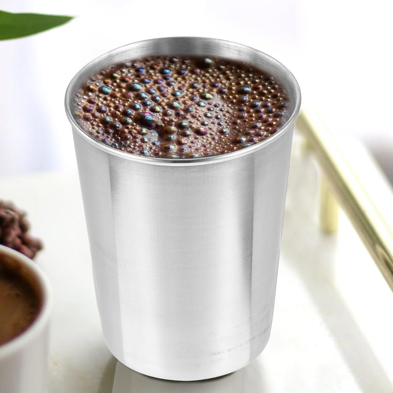 SOLUSTRE Stainless Steel Water Tumbler Cup for Bathroom and Home