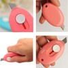 RJWKAZ Mini Utility Knives Box Cutter Retractable Letter Opener (Blue/Pink/White)