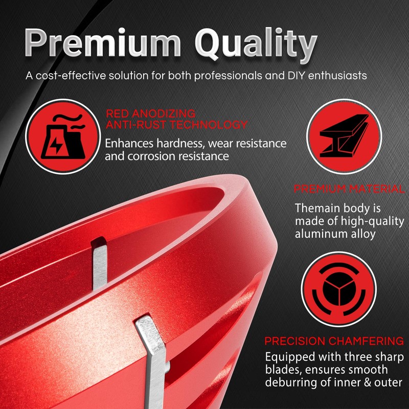 2 in 1 PVC Deburring Tool, Inner-Outer PVC Chamfer Tool,