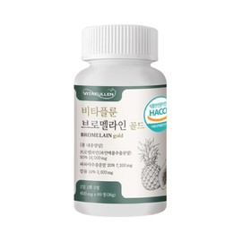 Vitaploon Pineapple Extract Bromelain Gold, 1 unit, 60 tablets / 비타플룬 파인애플 추출 브로멜라인 골드, 1개, 60정