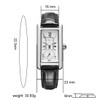 carlien Women Quartz Watch Lady Stylish Rectangle Dress Watch with