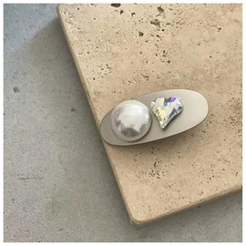 MISS MUMU Hair Accessories, 1 Piece Set, Hair Clip, Silver Accessories, Hair Ornament, Ribbon Pin, Hair Arrangement, Barrette, Bulk Hair Pin, Women's, Weddings, Parties, Cute, Popular, Korean Style