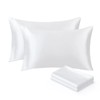 Ersmak Satin Pillowcase Standard Set of 4, Ultra Soft &