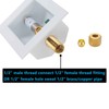 Lidertik Ice Maker Outlet Box With Hammer Arrestor, Inlet 1/2