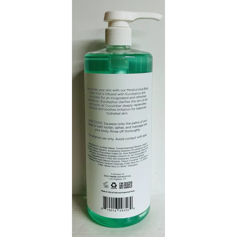 Beauty Mark Revital ~ Eucalyptus & Cucumber Moisturizing Body Wash