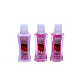 Bath & Shower 3 Piece Travel Set Apple Pomegranate Scent By April