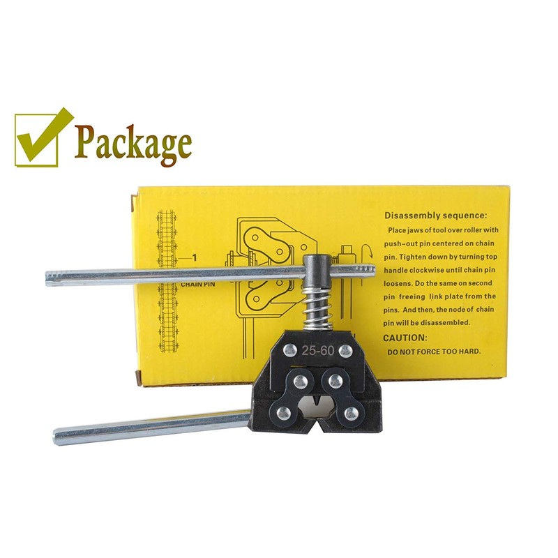 Poweka Roller Chain Breaker Detacher Cutter for #25#35#41#40#50#60 415H,8H, 520,