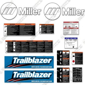 Aftermarket Fits Miller Trailblazer Decal Kit Generator Welder Replacement Stickers