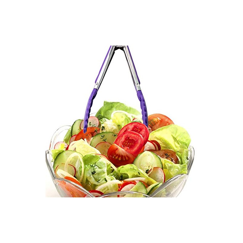 7-Pack Mini Kitchen Tongs Set - Versatile Stainless Steel Tongs