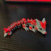 5” Crystal Wolf Dragon - Color: Black/Red