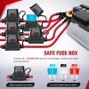 Nilight 16AWG 14AWG 12AWG LED Light Bar Wiring Harness 5Gang