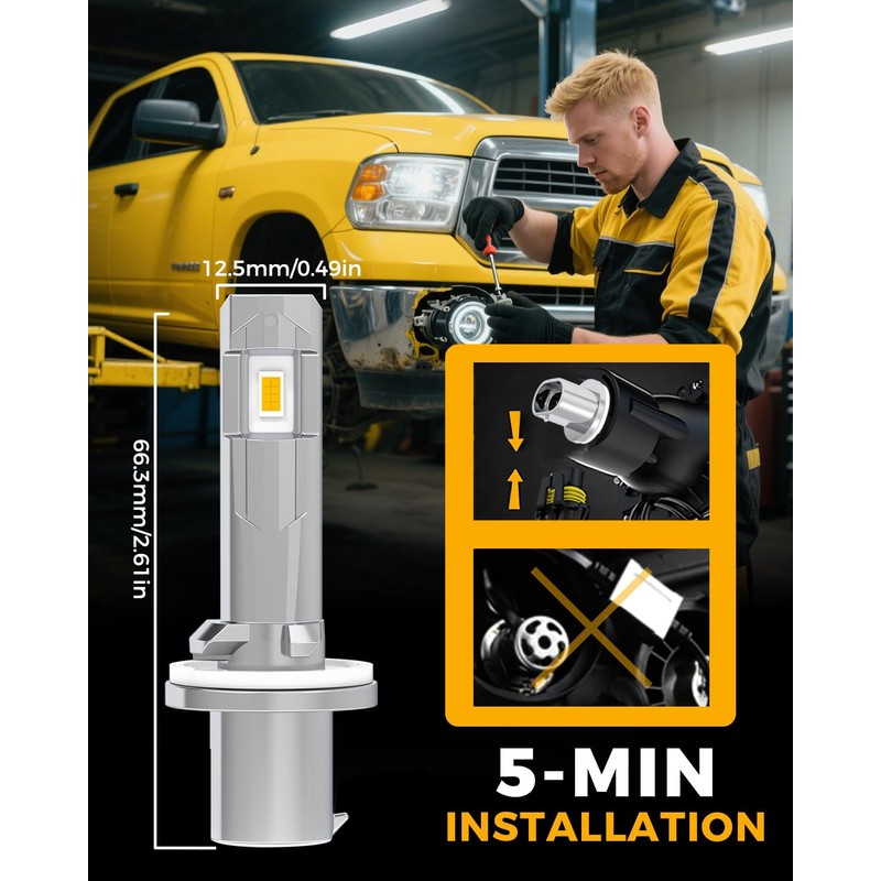 BMT xms 880 H27W H27W/1 Fog Light Bulbs - 400%