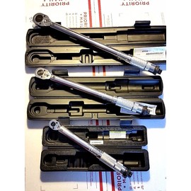 Pittsburgh 1/4 3/8 1/2 Drive Click Type Torque Wrench Snap Socket Set