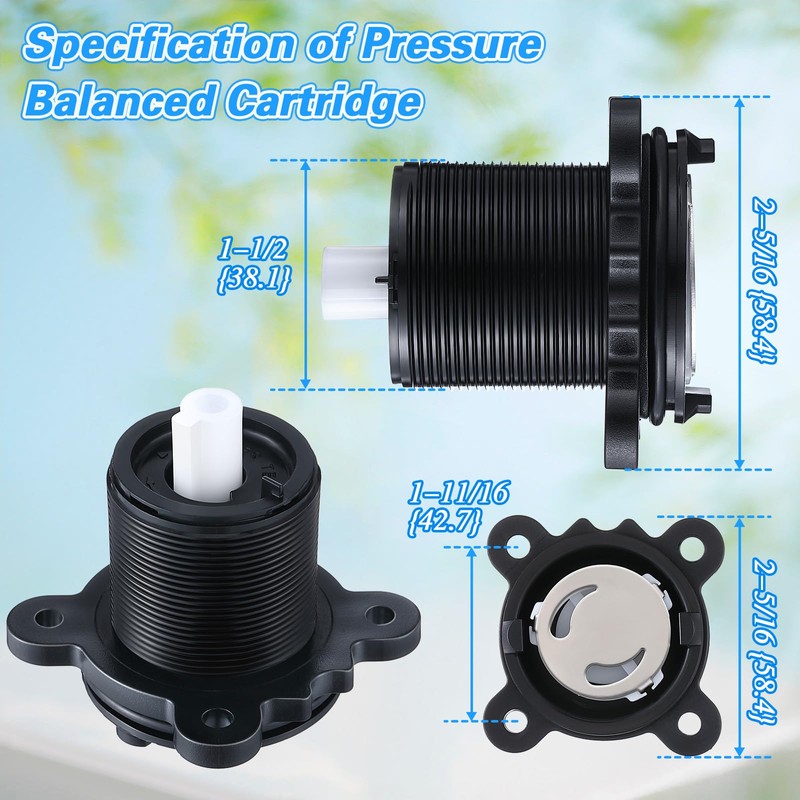 Dreyoo Valve Stem Assembly Only Compatible with 971-2500, Shower Cartridge
