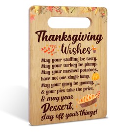 Fall Bamboo Cutting Board Gifts, Thanksgiving Gifts for Women Man, Thanksgiving Wishes Charcuterie Board, Autumn Housewarming Gifts, Holiday Home Kitchen Decorations Favor -36