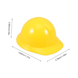 Garneck Pack of 10 Mini Construction Helmet Decoration - Coloured Miniature Construction Worker Helmets for Dollhouse and - Ideal as Construction Site Accessories or as a Bottle Stopper for Creative