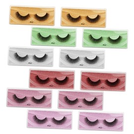 FRCOLOR 12pairs Dense False Eyelashes for Women Comfortable and Easy to Apply Eye Lashes for Daily Use and Special Occasions