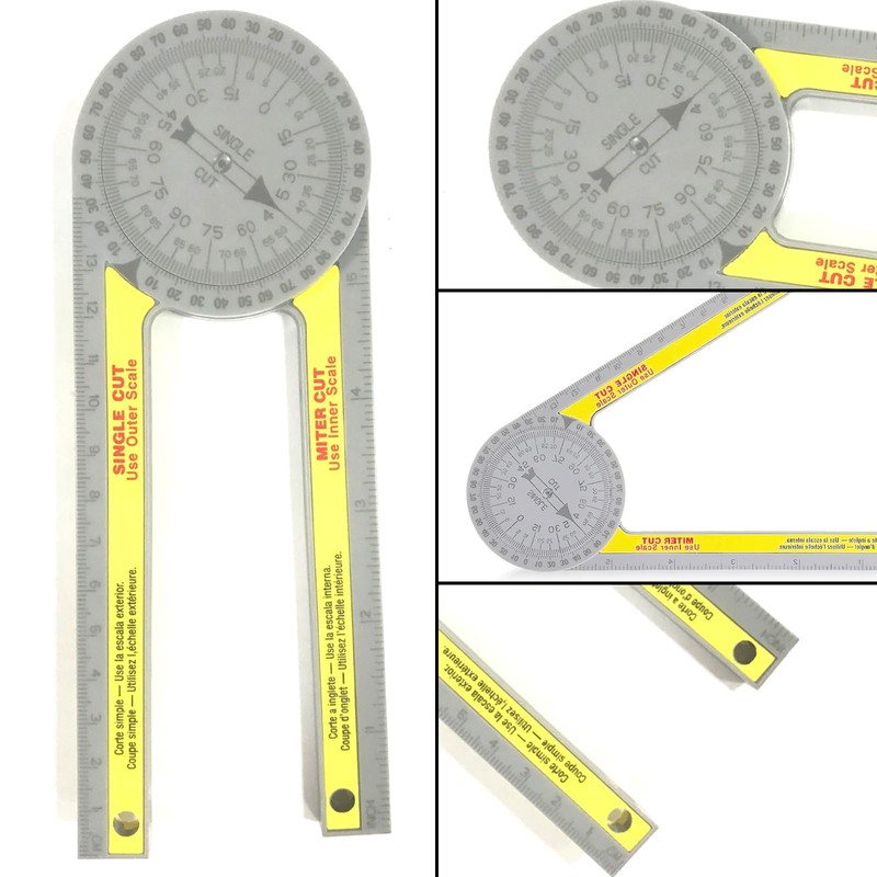 Yuiturt Miter Saw Protractor, 360° Angle Finder Tool, 360 Portable