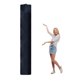 NICENEEDED Large Rug Storage Bag Fitting Rugs up to 8 x 10 Ft, Protection for Rolled Rug 24 x 116 Inch, Black Drawstring Carpet Storage Pouch Oxford Cloth Rolled Rugs Moving Packing Bag