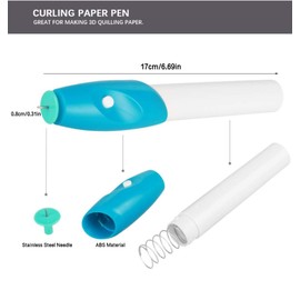 Quilling Pen Electric Slotted Paper Quilling Pen Quilling Tool DIY Quilling Slot Tools for Beginners DIY Craft Paper Card Packaging Art Home Decoration Painting