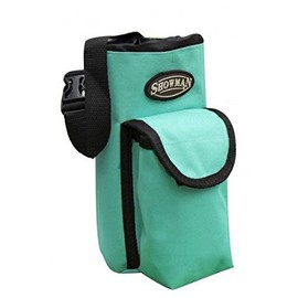 Showman Teal Nylon Insulated Cordura Trail Riding Water Bottle Cell Phone Carrier Bag with Pocket and Adjustable Carrier Strap