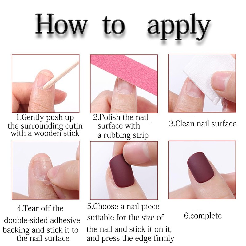 Aurora Press on Toenails Short Square Fake Toenails Solid Color