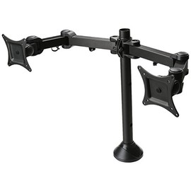 SIIG Tilt/swivel/rotate/Extend Desk Mount for 13 to 27 Inches Dual Monitor, Black (CE-MT0Q11-S1)