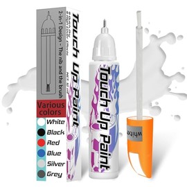 Inpumo Paint pen, white, quick and easy repair of car scratches in car paint (1 pack white)