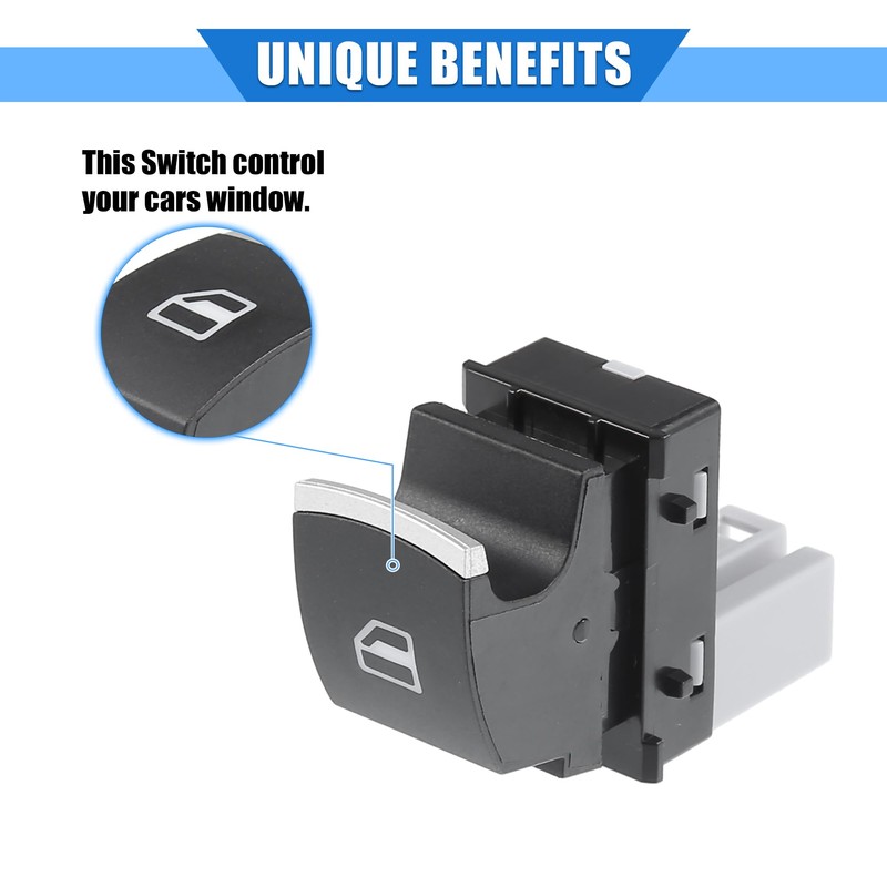 X AUTOHAUX Window Control Switch Compatible for Volkswagen Tiguan, Front