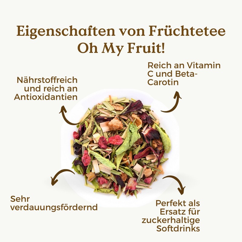 Organic Fruit Tea Oh My Fruit 100 g (50 Cups)