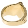 Masonic men's Rugged Pattern Ring 18k yellow gold overlay size