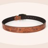 WOWOGO Women Men Western Belts Cowboy Cowgirl Country Belt Longhorn