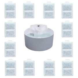 Amazinpure 12X Replacement Small Water Filter Compatible With Whisker City Automatic Pet Fountain Free-fall fountain and Corner fountain, Whisker City 50 oz (small) and 150 oz (medium)