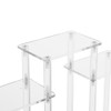 SHUATI 6-Tier Acrylic Display Riser Clear Durable Rectangular Tabletop Acrylic