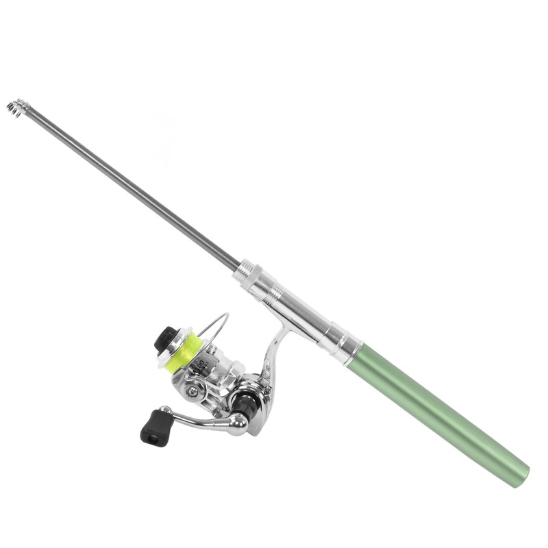 Portable Mini Pen Shape Fishing Rod Pole Pocket Retractable Fishing