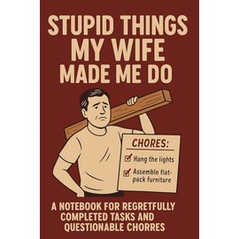 Stupid Things My Wife Made Me Do - A Notebook for Regretfully Completed Tasks and Questionable Chores: Funny Lined Journal for Husbands, Gift for Married Men