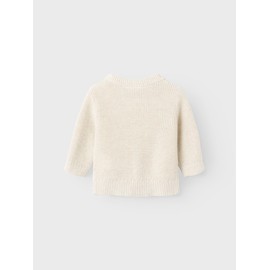 NAME IT Child Waffle Knit Cardigan, Peyote Melange