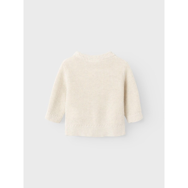 NAME IT Child Waffle Knit Cardigan, Peyote Melange