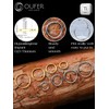 OUFER 18G 1.0 mm Nose Piercing Titanium Nose Ring Nose