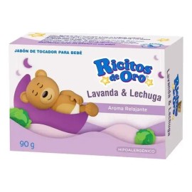 2 Pza Jabón De Tocador Ricitos De Oro Lavanda Y Lechuga 90 G                                                                                          