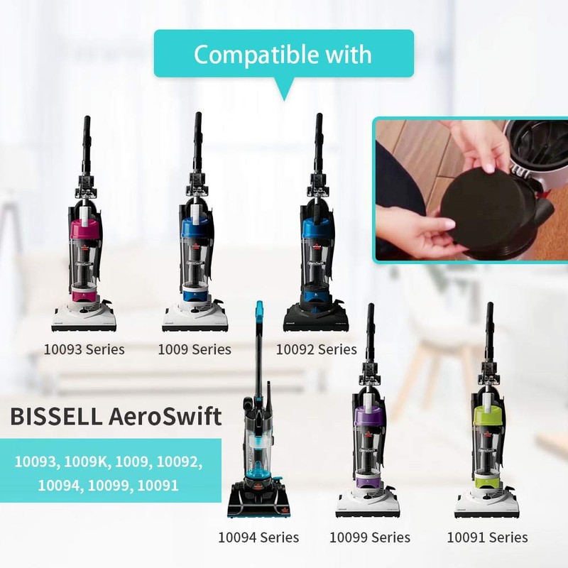 KEEPOW 4 Pack Filter and Belts Replacement for Bissell Febreze