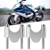 7/8in 30mm Handlebar Risers Clamp Bars Kit Universal Parts for