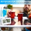 Pack of 3 Fridge Thermometers, Digital Fridge Thermometer with Easy-to-Read