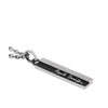 Paul Smith Bicolor Logo Women's Necklace, Silver Stainless Steel, No